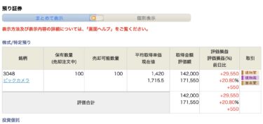 放置で29,200円